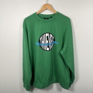 100 Thieves Mens Sweatshirt M Green Gaming Esports Cotton Heavy Casual Logo USA